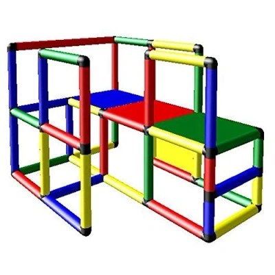 Abbildung von move and stic Klettergerüst Grundbaukasten IDEAL oder zum Erweitern von Spielburgen, (tlg. Spar Set), umbaubar, aus recyclebarem Kunststoff, Made in Germany