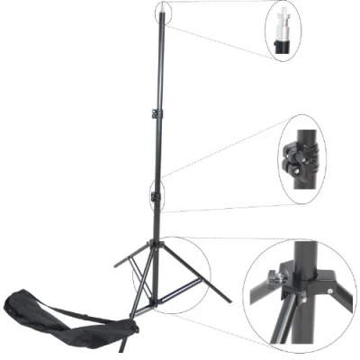 Abbildung von DynaSun Profi Lampenstativ W957 256cm Leuchtenstativ Stativ mit Spigot Federsystem und Tasche
