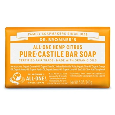 Abbildung von Dr. Bronner&#039;s Citrus Bar Seife aus biologischen Inhaltsstoffen 140 g