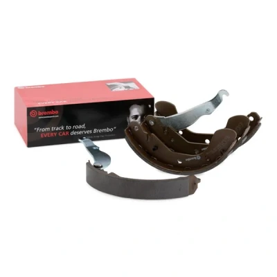 Abbildung von BREMBO S 59 514 Bremsbacken 200 29 mit Handbremshebel OPEL: Corsa C Schrägheck, С Kastenwagen