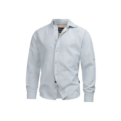 Abbildung von Indicode Jeans Langarm Inbran Hemd, Herren, Größe: Small, Sky way
