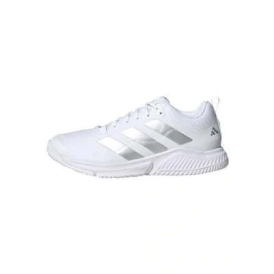 Abbildung von adidas Performance Court TEAM Bounce 2 0 Volleyballschuh, Damen, Größe: 44, Cloud white /silver metallic /grey one Schuhe