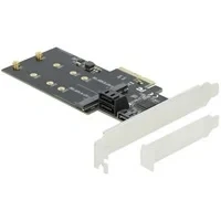 Abbildung von 3 Port SATA + M.2 Key B PCIe x4 Low Profile, Schnittstellenkarte