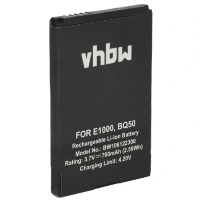 Abbildung von vhbw Akku Ersatz für Motorola SNN5804A, BQ50, SNN5766A, CFNN7011, BT50 Handy Smartphone Telefon (700 mAh, 3,7 V, Li Ion)