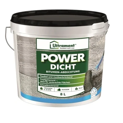 Abbildung von ULTRAMENT Dichtstoff Power Dicht, Schwarz, 8 Ltr
