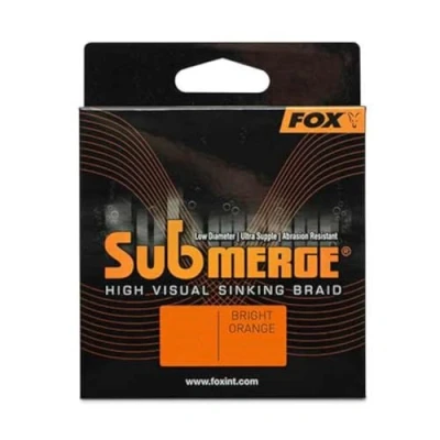 Abbildung von Fox Submerge Orange Sinking Braid 300m geflochtene Angelschnur, Durchmesser/Tragkraft:0.38mm / 29.5kg 65lb