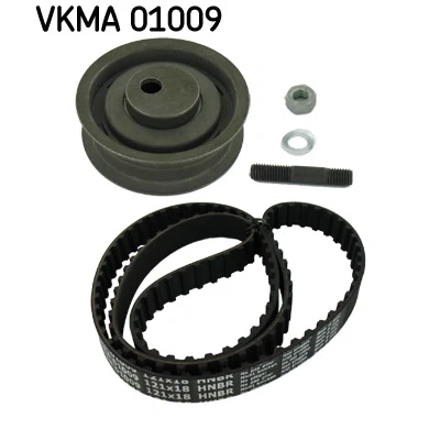 Abbildung von SKF VKMA 01009 Zahnriemensatz 121 mit trapezförmigen Zahnprofil VOLKSWAGEN: Golf 3, 3 Cabrio, Vento, SEAT: Ibiza 2, TOLEDO 1