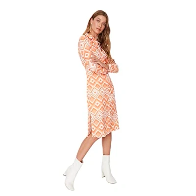 Abbildung von Trendyol Damen Mini Jersey Relaxed Dress Kleid, Sehr Farbvoll, 36 EU