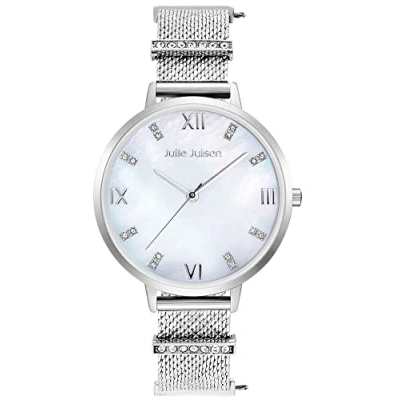 Abbildung von Julie Julsen JJW1231SME 36 Charming Uhr Damenuhr Metall 3 bar Analog Silber