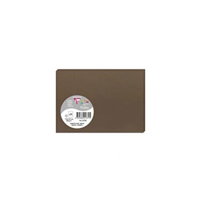 Abbildung von Clairefontaine 1379C Packung mit 25 Karten Pollen in Format C6, 110 x 155mm, 210g, Braun