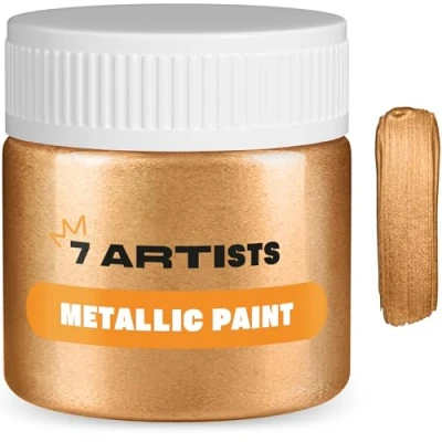 Abbildung von 7 Artists Acrylfarbe Metallic 50 ml