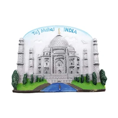 Abbildung von Wedare Taj Mahal India 3D Kühlschrankmagnet Tourist Souvenirs Harz Magnet Home &amp; Kitchen Dekoration aus China