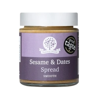 Abbildung von Nutural World Sesam und Dattel Aufstrich (170g) Great Taste Award Gewinner