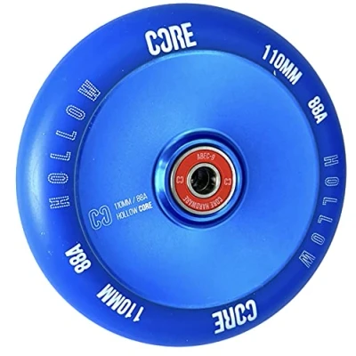 Abbildung von Core Hex Hollow Stunt Scooter Rolle 110mm I Kinder Trick Tret Roller Rollen Rad Ersatz Wheel (Hollow V2 Royal Blue)