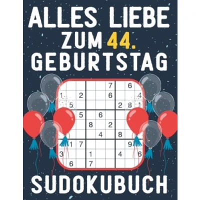 Abbildung von 44 geburtstag Geschenk Alles Liebe zum 44. Sudoku: 150 Rätsel von leicht bis schwer Mit Lösungen Kleines Rätselbuch Verschenken ... Geschenke für Frau Mann