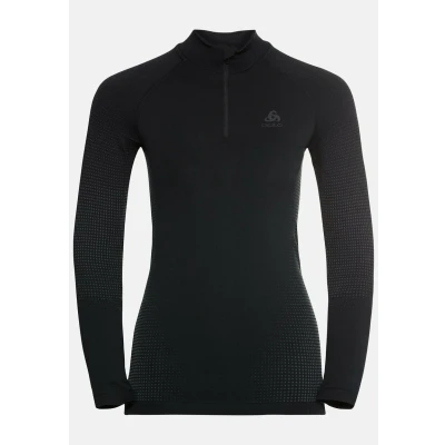 Abbildung von ODLO Turtle NECK HALF ZIP Performa Langarmshirt, Damen, Größe: XL, Black