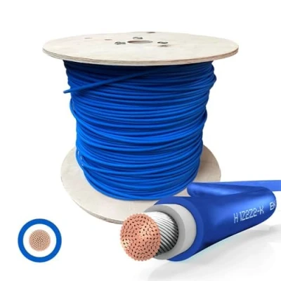 Abbildung von SOLARTRONICS Solarkabel Meterware 4mm² 500 Meter Solarleitung BLAU erdverlegbar Solar Kabel Photovoltaik Verlängerung Made in Germany