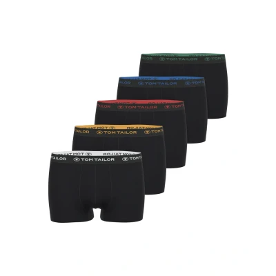 Abbildung von TOM Tailor 5ER PACK Panties, Herren, Größe: 3XL, Schwarz dunkel uni