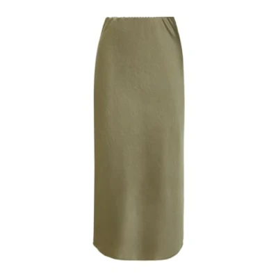 Abbildung von s.Oliver Black Label Alinienrock, Damen, Größe: 36, Olivgrün