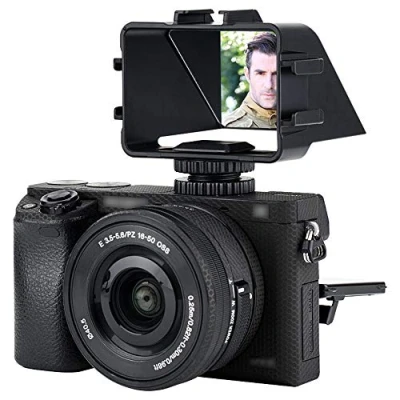Abbildung von JJC Kamera Flip Screen Spiegel für Sony a1 a6500 a6300 a6000 a7 II III Serie Fujifilm X E4 T2 T3 T20 T30 Nikon Z5 Z6 Z7 mit Cold Shoe Mount Mic Light Selfie YouTube Vlog