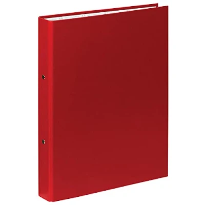 Abbildung von Exacompta 54375E Ringbuch 2 Ringe Füllhöhe 30mm, Rücken 40mm, für DIN A4 Kunststoffbezug aussen Papierbezug innen, rot