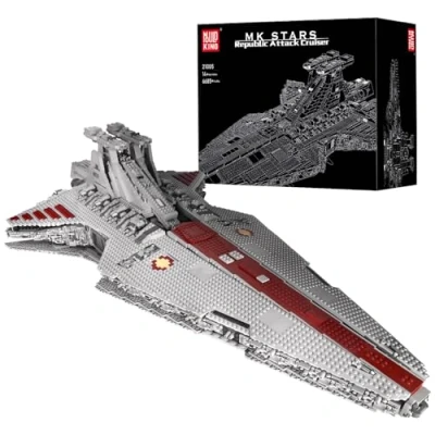 Abbildung von Mould King 21005 MOC Venator Klasse Angriffskreuzer der Republik UCS Technik Klemmbausteine Bausatz,（6685 Pieces） Star Destroyer ab 18 Jahren Sammelbares Baukastenspielzeug für Erwachsene