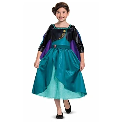 Abbildung von Disney Offizielles Anna Kostüm, Frozen für Mädchen, Kleid, Anna, Kleid Karnevalskostüm, Größe S