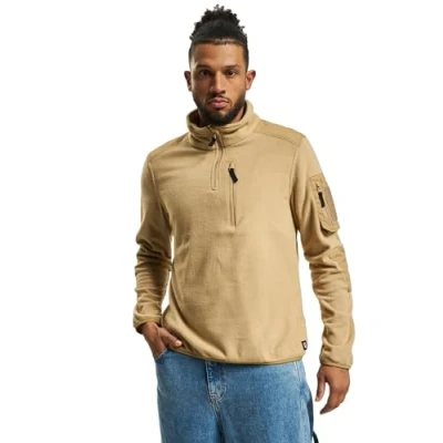 Abbildung von Brandit Troyer Ripstop Fleecejacke, Herren, Größe: Small, Camel