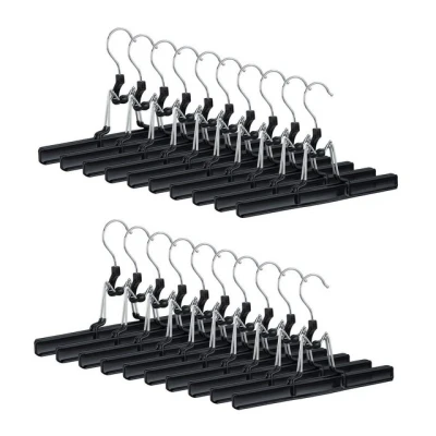Abbildung von relaxdays Kleiderbügel Hosenbügel Metall, (20 tlg), 20er Pack