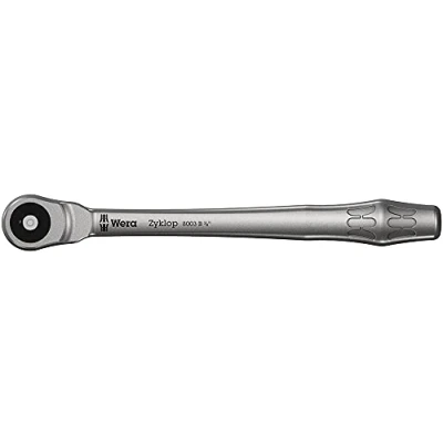 Abbildung von Wera 05004033001 8003 B Zyklop Metal Knarre mit Durchsteckvierkant 3/8Zoll Antrieb , 3/8 Zoll x 222.0 mm