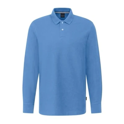 Abbildung von bugatti Herren Sweatshirt Langarmpolo Baumwolle