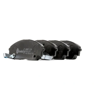 Abbildung von BREMBO P 28 016 Bremsbelagsatz mit akustischer Verschleißwarnung ohne Zubehör HONDA: CIVIC 4 Hatchback, PRELUDE 3, CRX 2