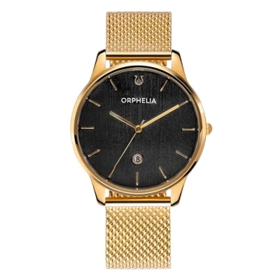 Abbildung von Orphelia Herren Analog Uhr Portobello mit Edelstahl Armband, Gold