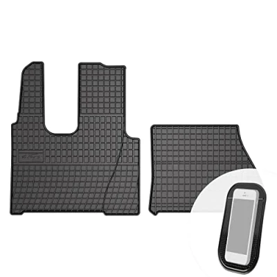 Abbildung von Gummimatten Auto Fußmatten Gummi Automatten Passgenau 2 teilig Set passend für Mercedes Benz Actros Mp4 breite Kabine ab 2012