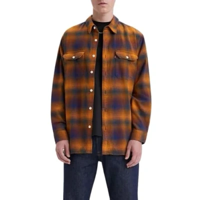 Abbildung von Levi&#039;s Jackson Worker Hemd, Herren, Größe: Small, Yellow/brown/green