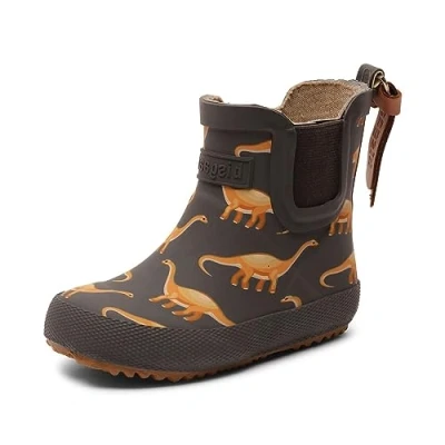 Abbildung von Bisgaard Unisex Kinder Baby Rubber Rain Boot, Camel Dinos, 29 EU
