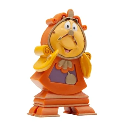Abbildung von Bullyland 12563 Spielfigur Herr von Unruh aus Walt Disney Die Schöne und das Biest, ca. 6,9 cm, detailgetreu, ideal als kleines Geschenk für Kinder ab 3 Jahren, Orange