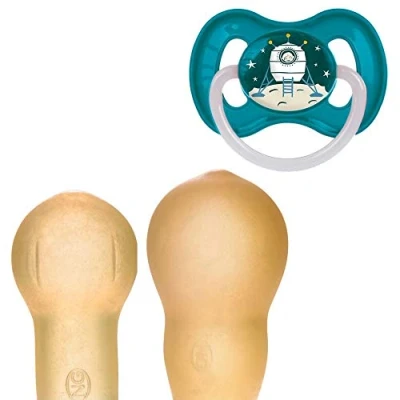 Abbildung von Canpol Weltall Beruhigungssauger Kirschform Latex (Petrol, 0 6 m)