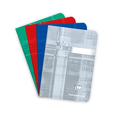 Abbildung von Clairefontaine 3640C Schuheft /Heft 10,5x14,8 cm, 48 Blatt 90g, blanko, geheftet, Einband aus PP, farbig sortiert, 1 Stückmehrfarbig