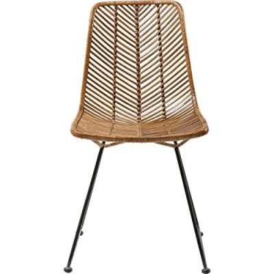 Abbildung von Kare Design Stuhl Ko Lanta Natur, leicht, Rattan Design, Esszimmerstuhl, hellbraun, 86x45x55cm