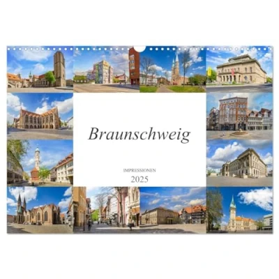Abbildung von Braunschweig Impressionen (Wandkalender 2025 DIN A3 quer), CALVENDO Monatskalender
