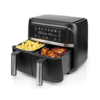 Abbildung von Nedis KAAFD350EBK, Heißluftfritteuse, 3,8 l, 40 C, 200 60 min, Doppel