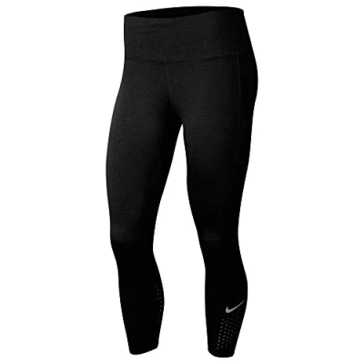 Abbildung von Nike Performance W NK EPIC LX CROP 2020 Tights, Damen, Größe: Small, Black/reflective silver