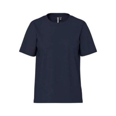 Abbildung von Pieces Pcria Solid TEE Tshirt basic, Damen, Größe: XS, Sky captain