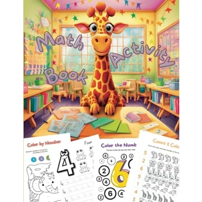Abbildung von Preschool Math Activity Book: Ideal for 4 6 year olds 80 Pages Number tracing Color by Count and the English Language Worksheets (Activity Books)