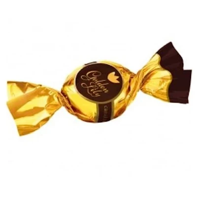 Abbildung von Toffikonfekt GOLDEN LiLY 1kg 1000g mit einer Fuellung Kaffeegeschmack gegenwärtig für die ganze Familie