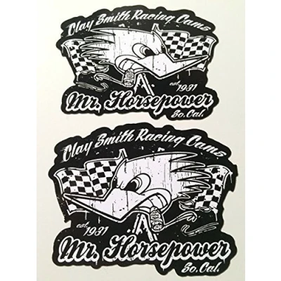 Abbildung von cut it folientechnik &amp; design MG319 / 2X Hot Rod Aufkleber je 9,7x7cm RatRod Retro Sticker V8 Old School Bike Vintage Racing V6 USA Hotrod Muscle Car