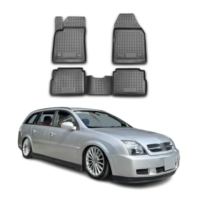 Abbildung von OMAC 5206445 Fußmattensatz Gummi, TPE (thermoplastischer Elastomer) 4 schwarz OPEL: Vectra C Limousine