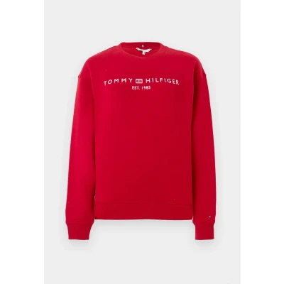 Abbildung von Tommy Hilfiger Damen Sweatshirt ohne Kapuze, Rot (Regatta Red), XXS