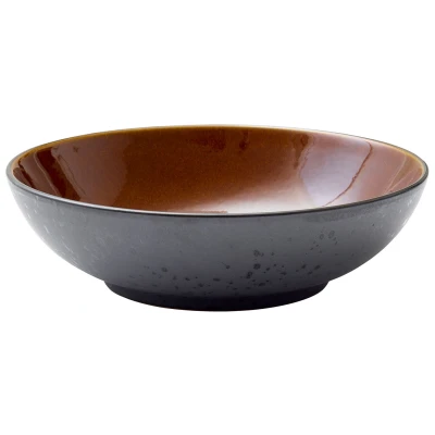 Abbildung von Bitz Tief Teller Gastro Schwarz/bernstein ø 24 cm